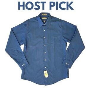 🎉VAN HEUSEN men’s fitted poplin button-down shirt